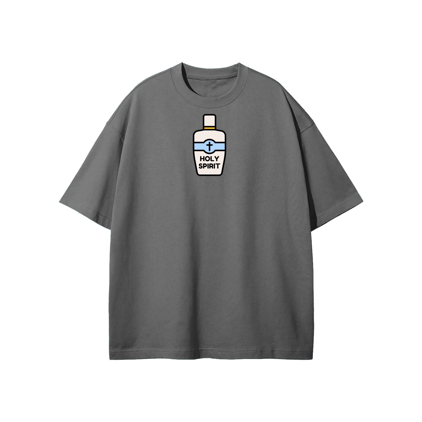 Holy Spirit (Bottle) Streetwear Heavyweight Loose Fit T-Shirt