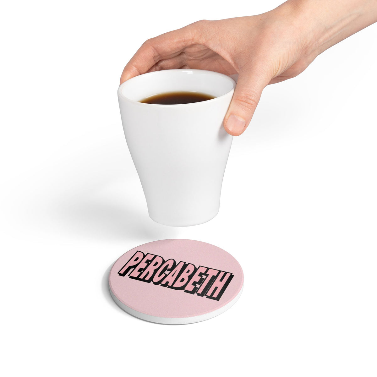 Percabeth Pink (Percy Jackson) Ceramic Coaster