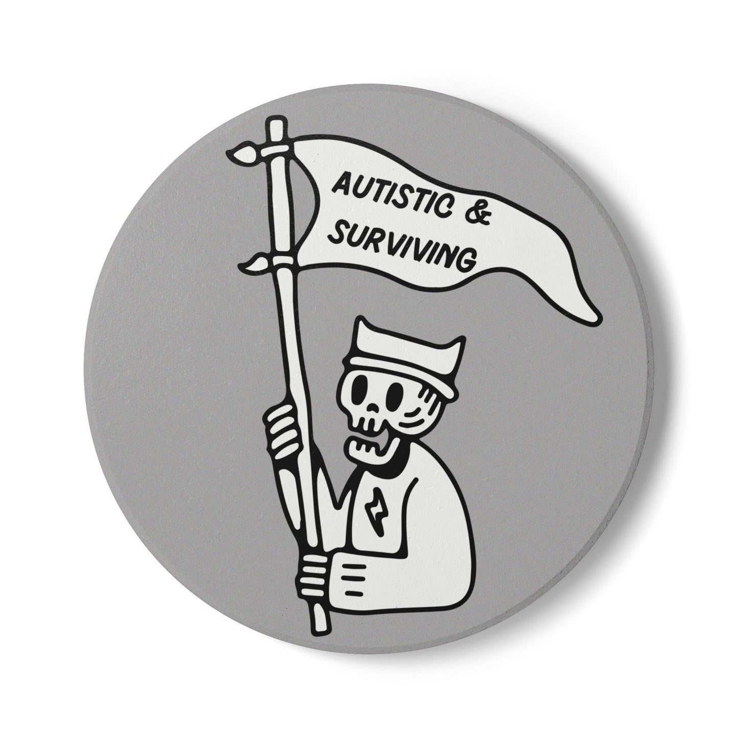 Autistic & Surviving Ceramic Coaster