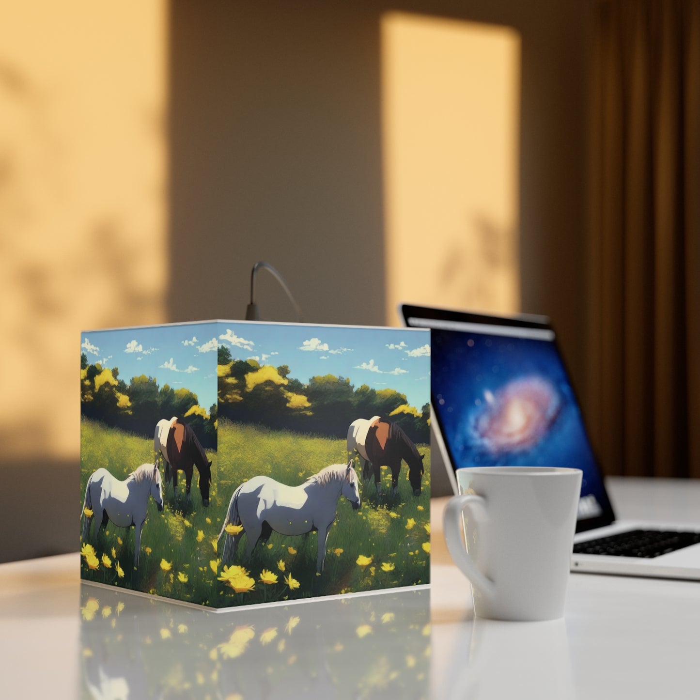 Horses Light Cube Lamp