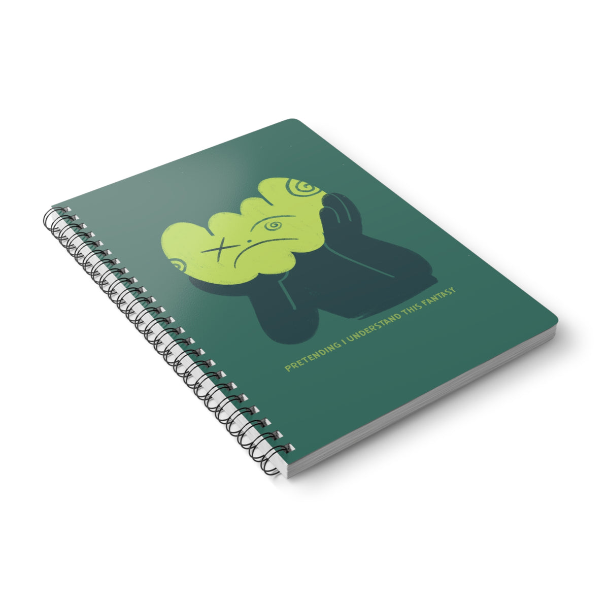 Pretending I Understand This Fantasy Wirobound Softcover Notebook, A5