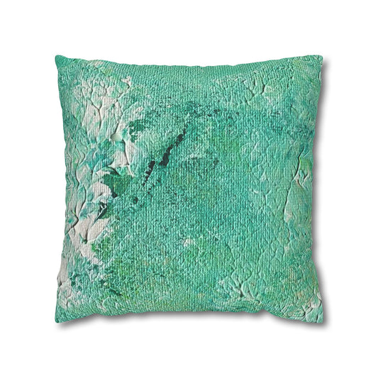 Chlorophyll Square Poly Canvas Pillowcase