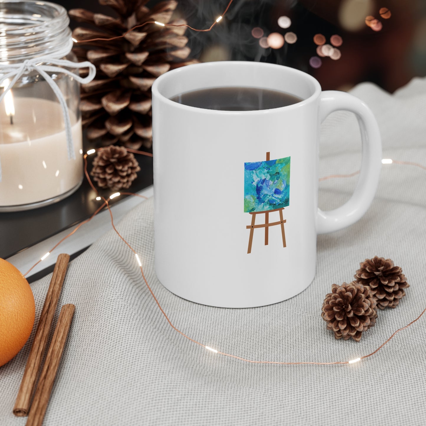 Sea Surchin' (Easel) 11oz White Mug