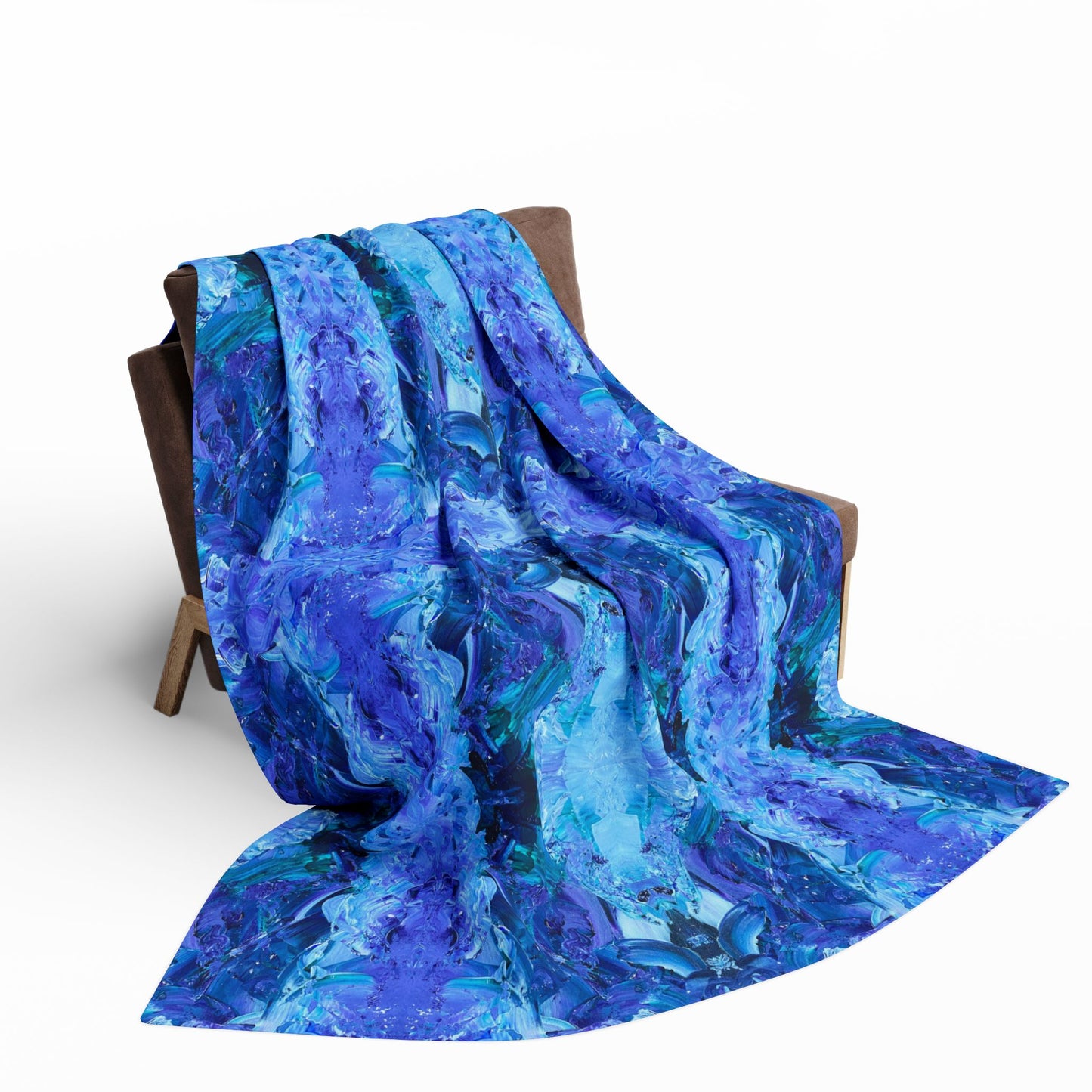 Waves Of Sapphire Arctic Fleece Blanket