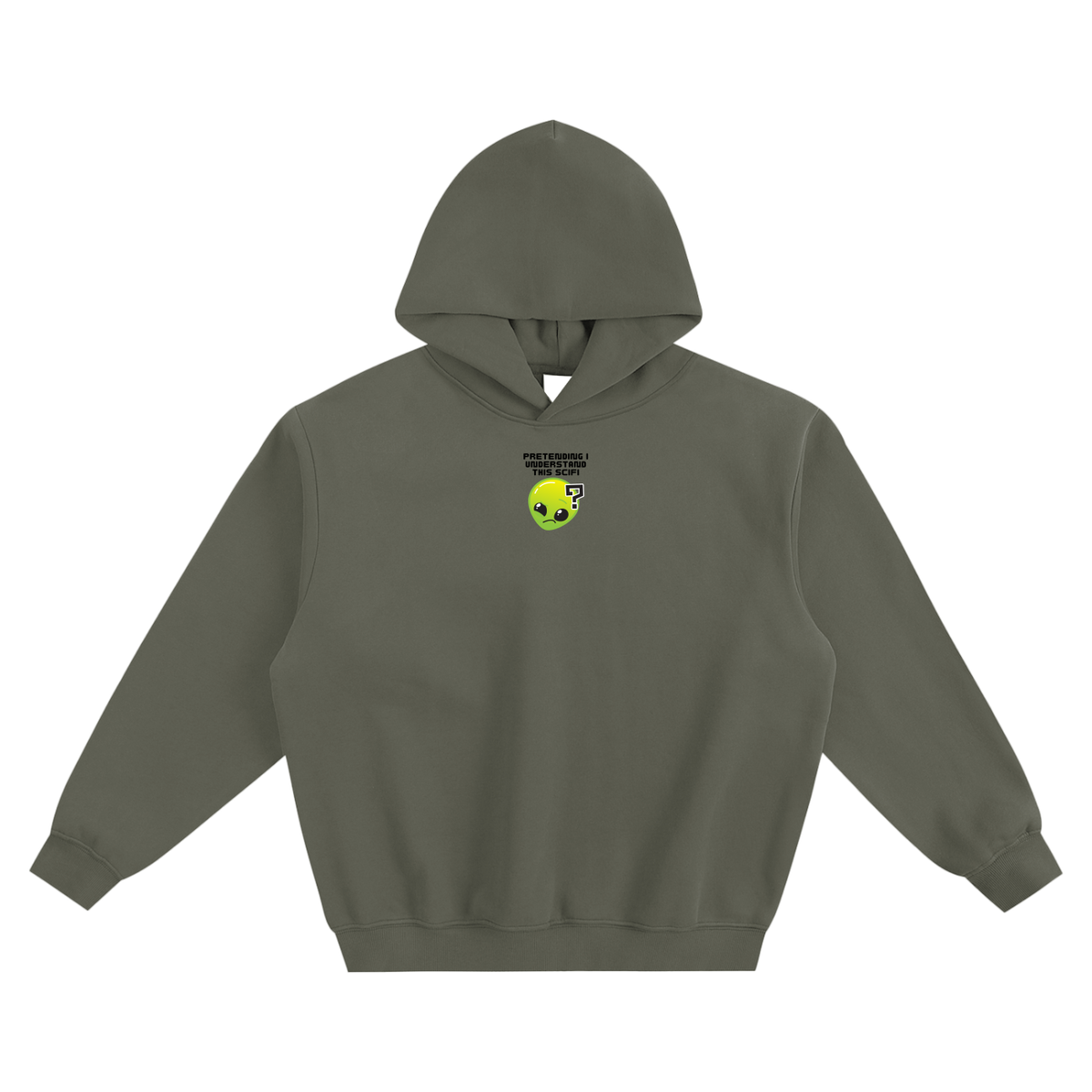 Pretending I Understand This Scifi (Alien) Fleeced Boxy Hoodie