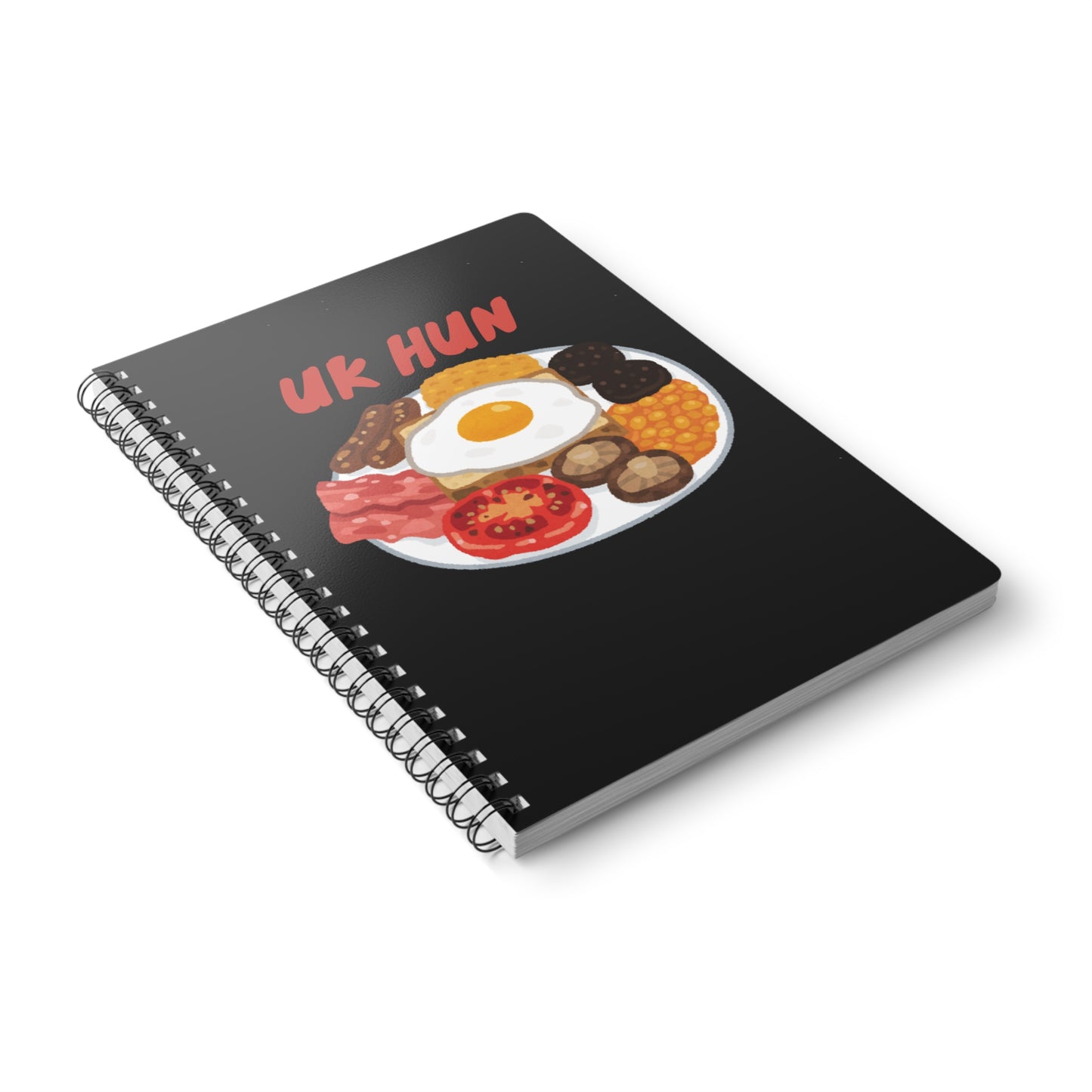 UK Hun (Breakfast) Wirobound Softcover Notebook, A5