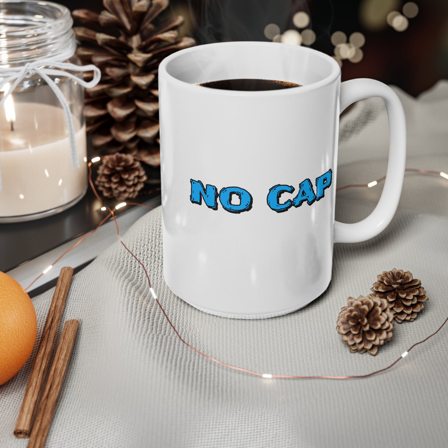 No Cap Ceramic Coffee Cup, 15oz