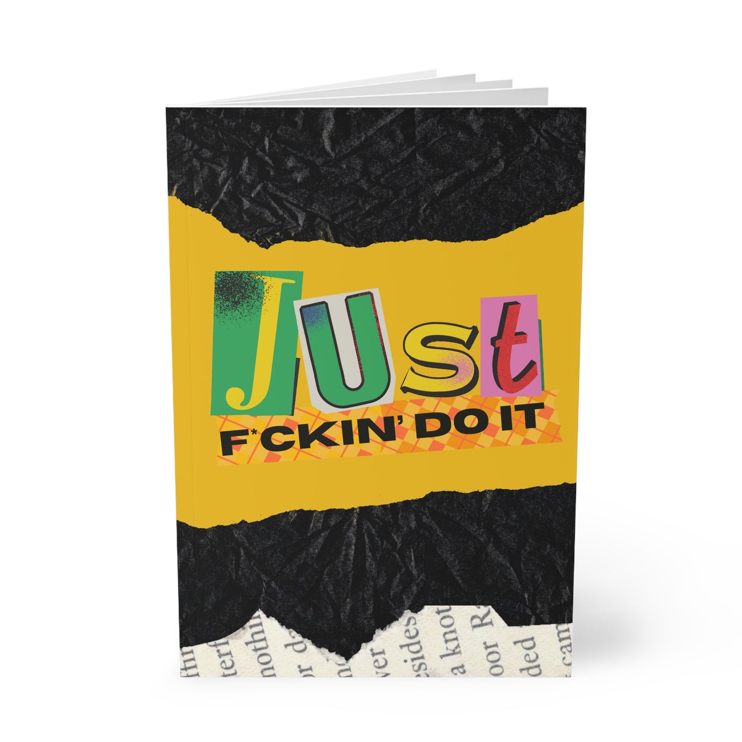 Just F*cking Do It (Scrap) Diary, Softcover Notebook, A5