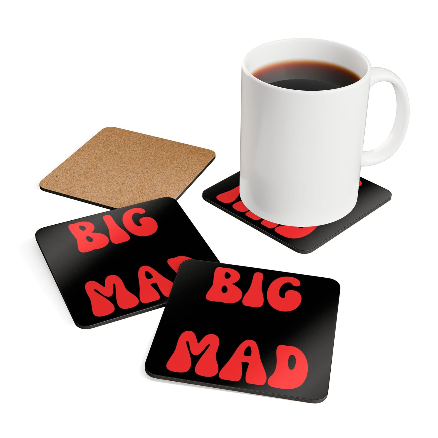 Big Mad Corkwood Coaster Set