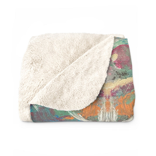 Cube-A Sherpa Fleece Blanket