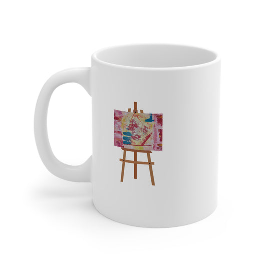 Obstruct (Easel) 11oz White Mug