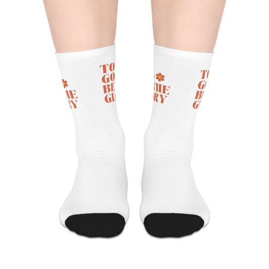 To God Be The Glory Mid-length Socks