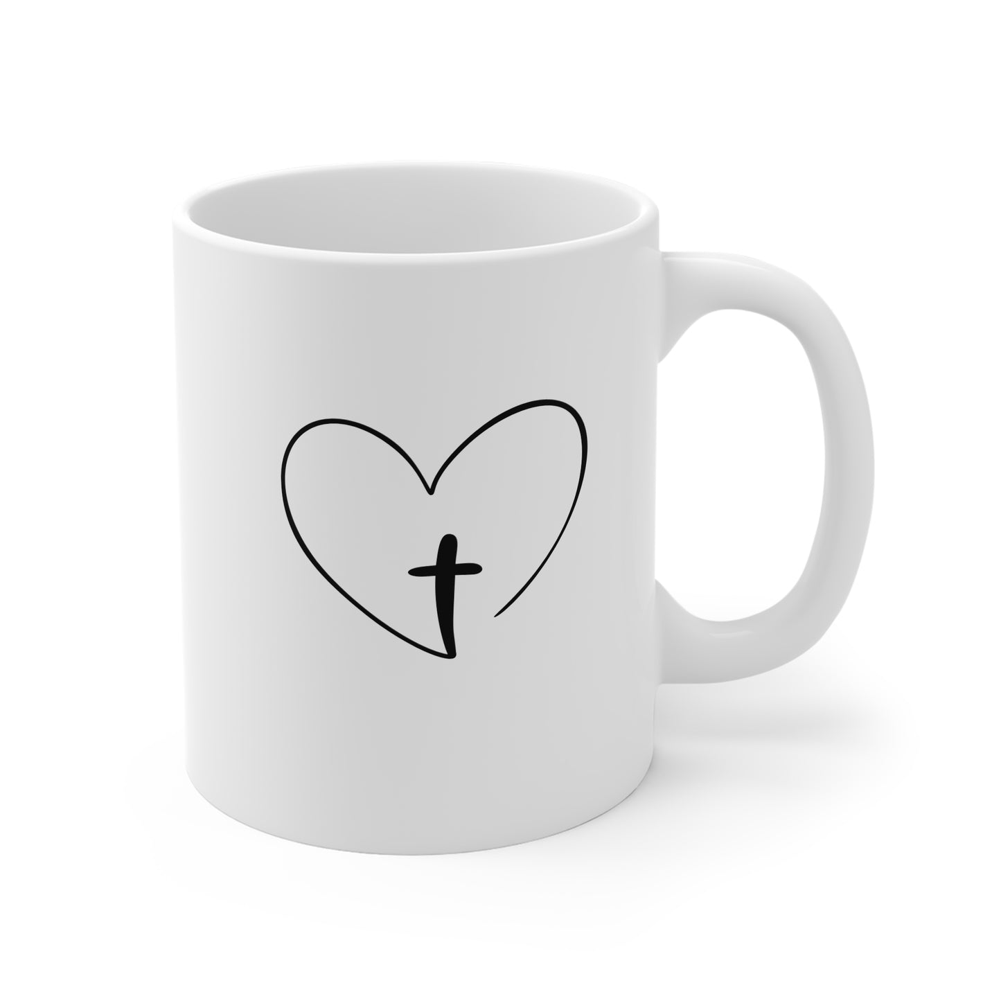 Cross Love White Mug