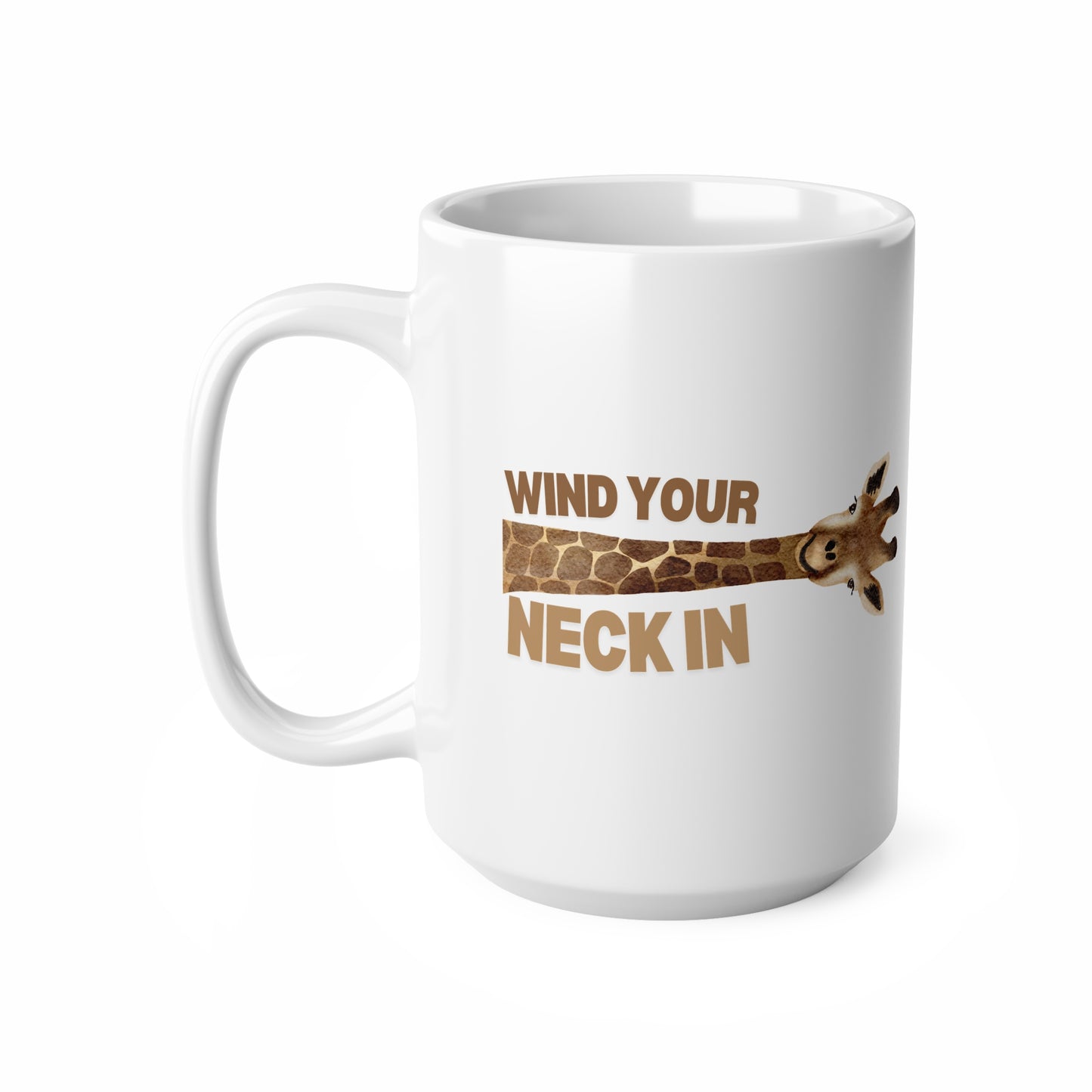 Wind Your Neck In Ceramic Coffee Cup, 15oz