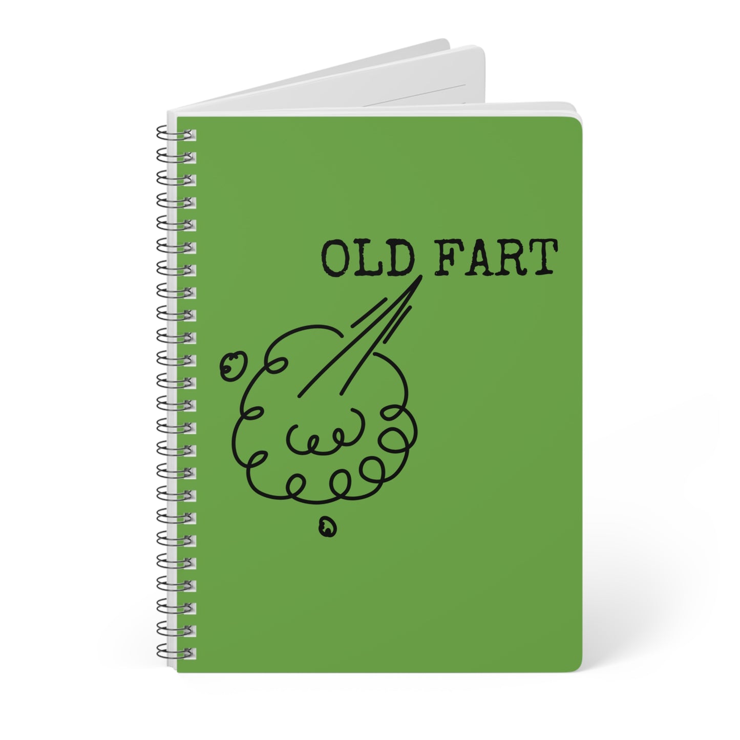 Old Fart (1) Wirobound Softcover Notebook, A5