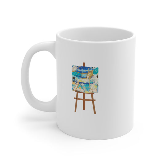 Portal Island (Easel) 11oz White Mug