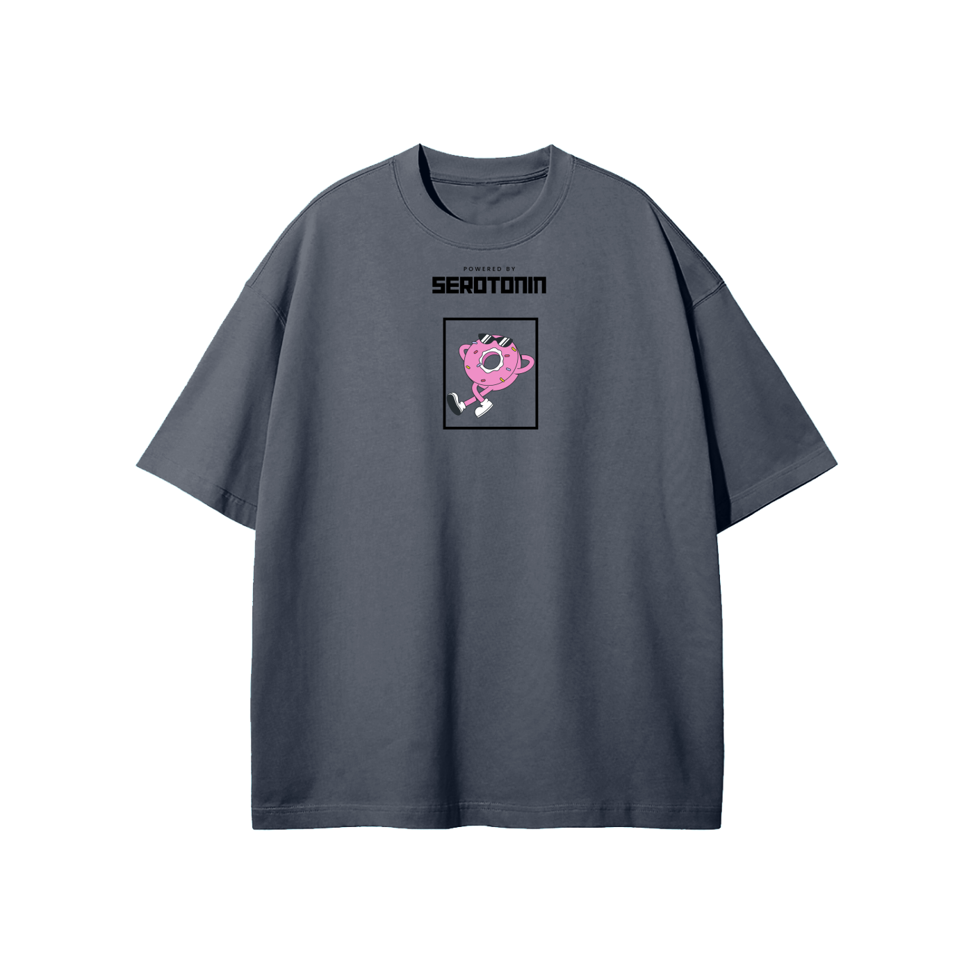 Powered By Serotonin Streetwear Heavyweight Loose Fit T-Shirt