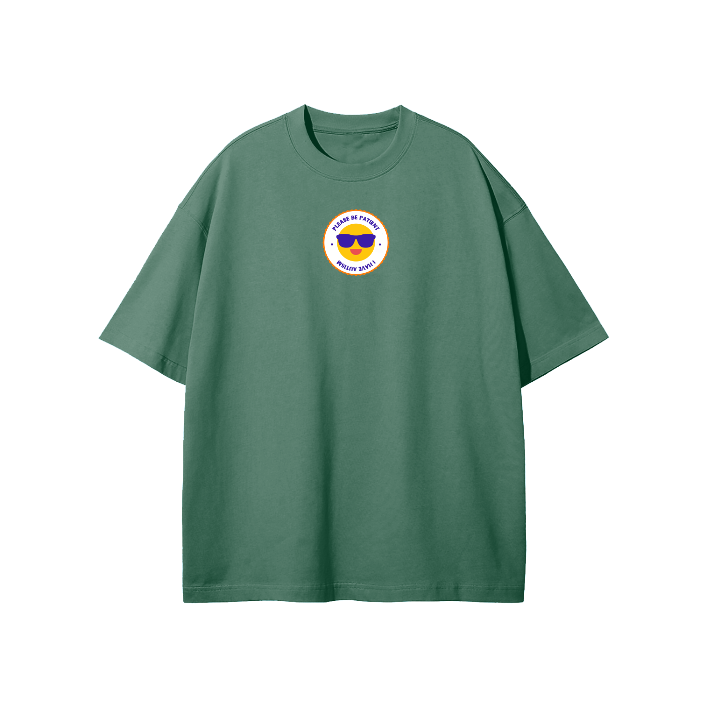Please Be Patient I Have Autism Streetwear Heavyweight Loose Fit T-Shirt