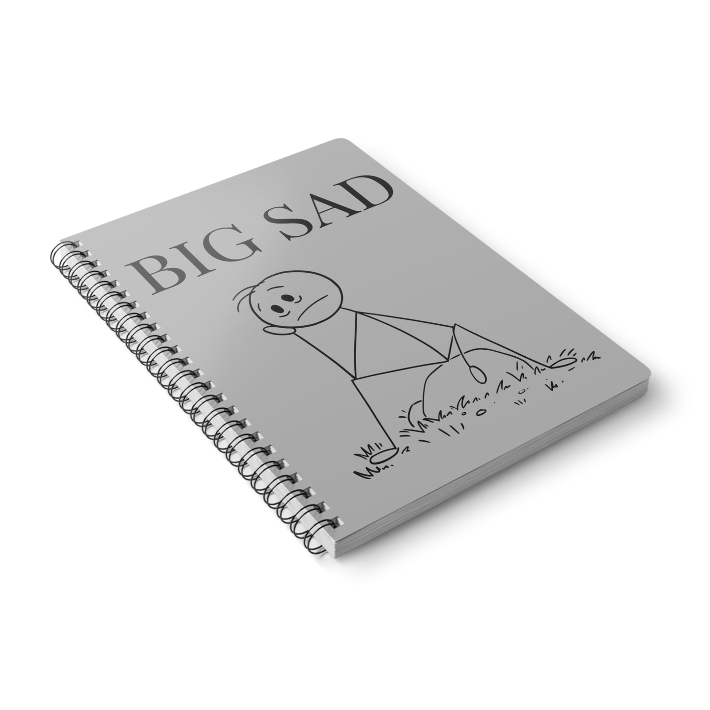 Big Sad Wirobound Softcover Notebook, A5