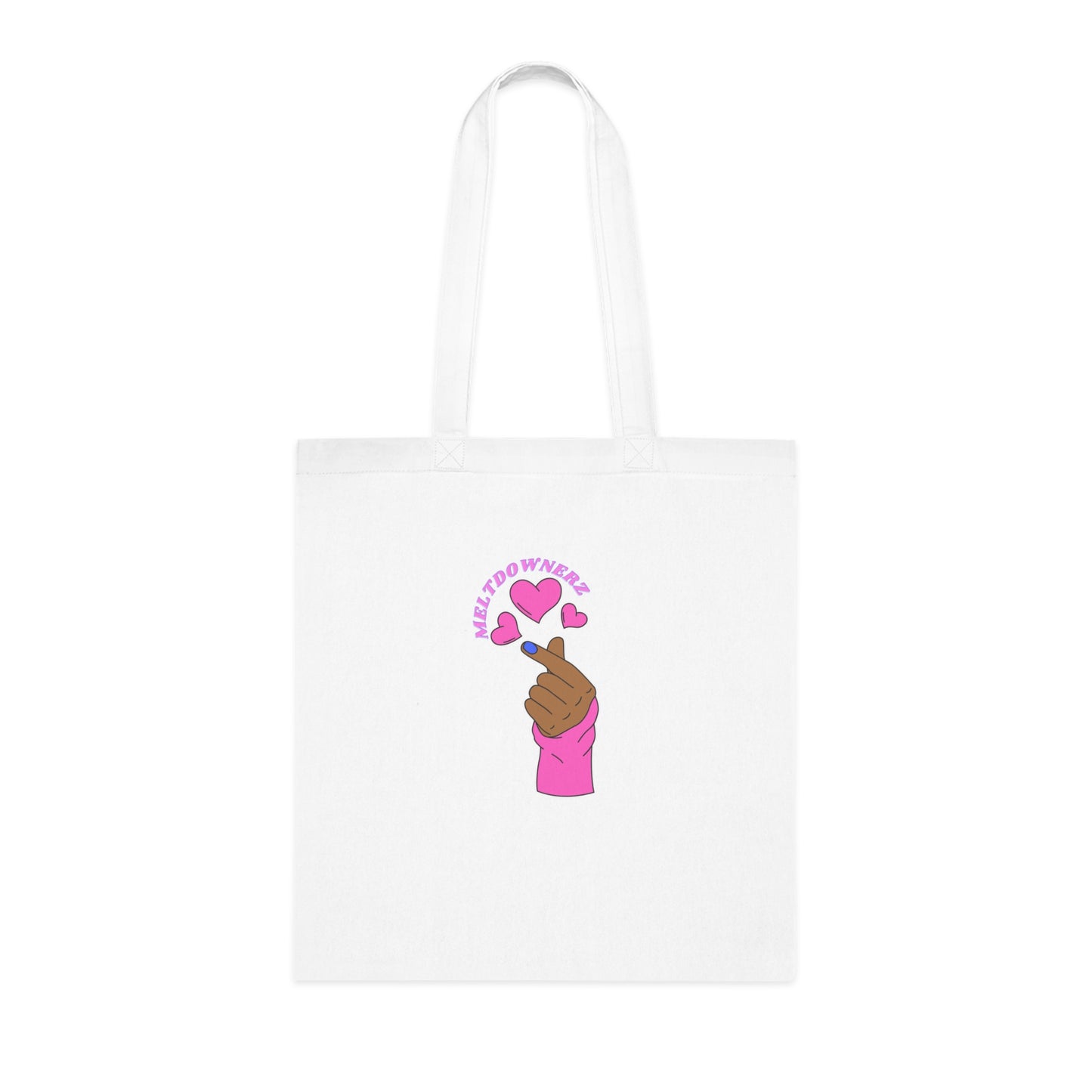 Meltdownerz Heart Pink Cotton Tote