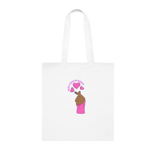 Meltdownerz Heart Pink Cotton Tote