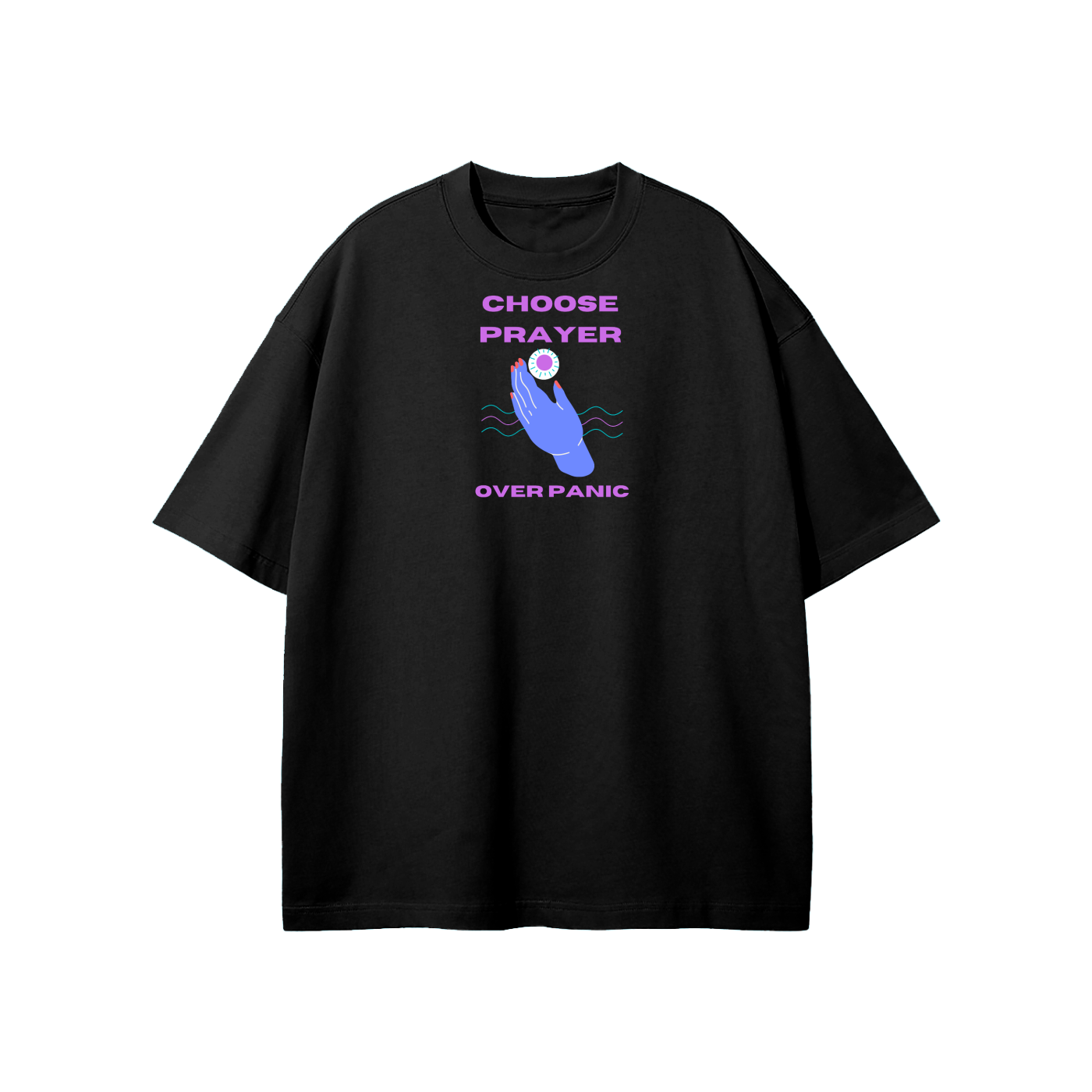 Choose Prayer Over Panic Streetwear Heavyweight Loose Fit T-Shirt