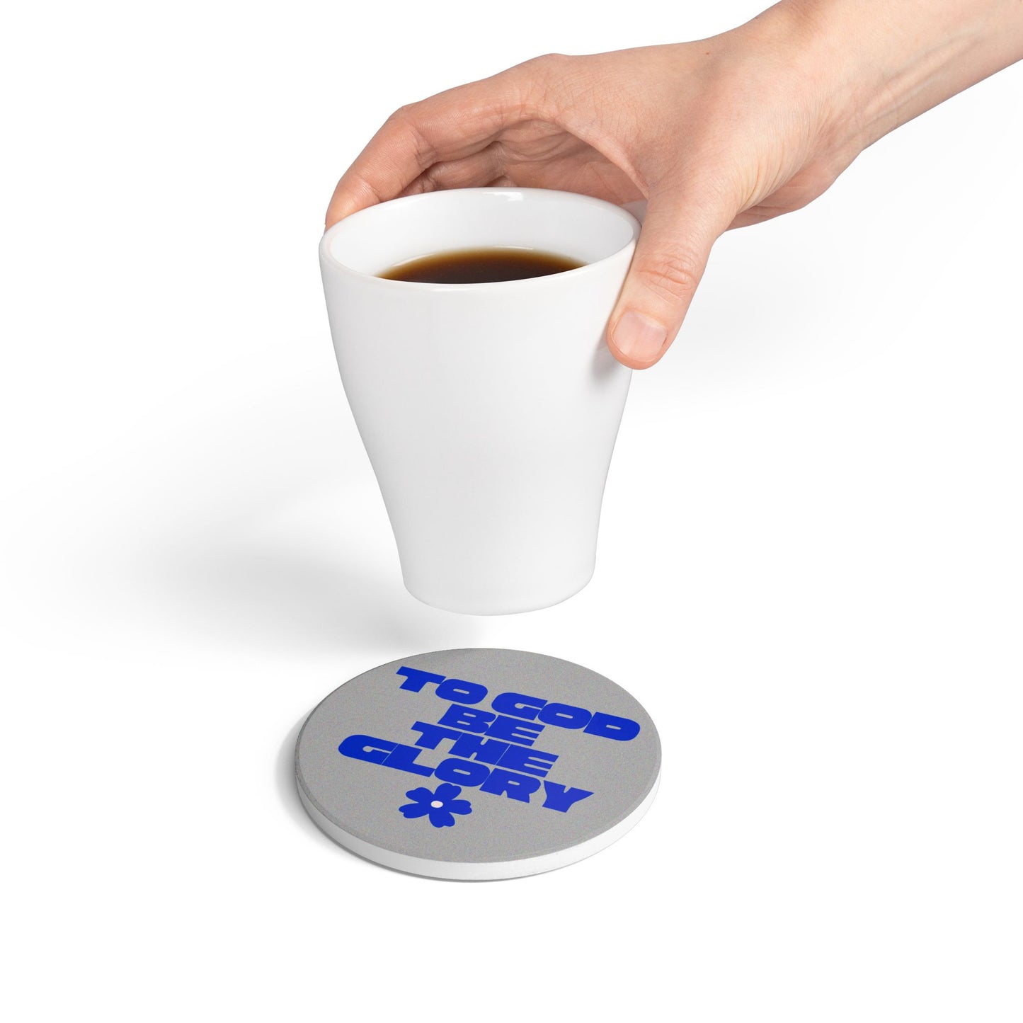 To God Be The Glory (2) Ceramic Coaster
