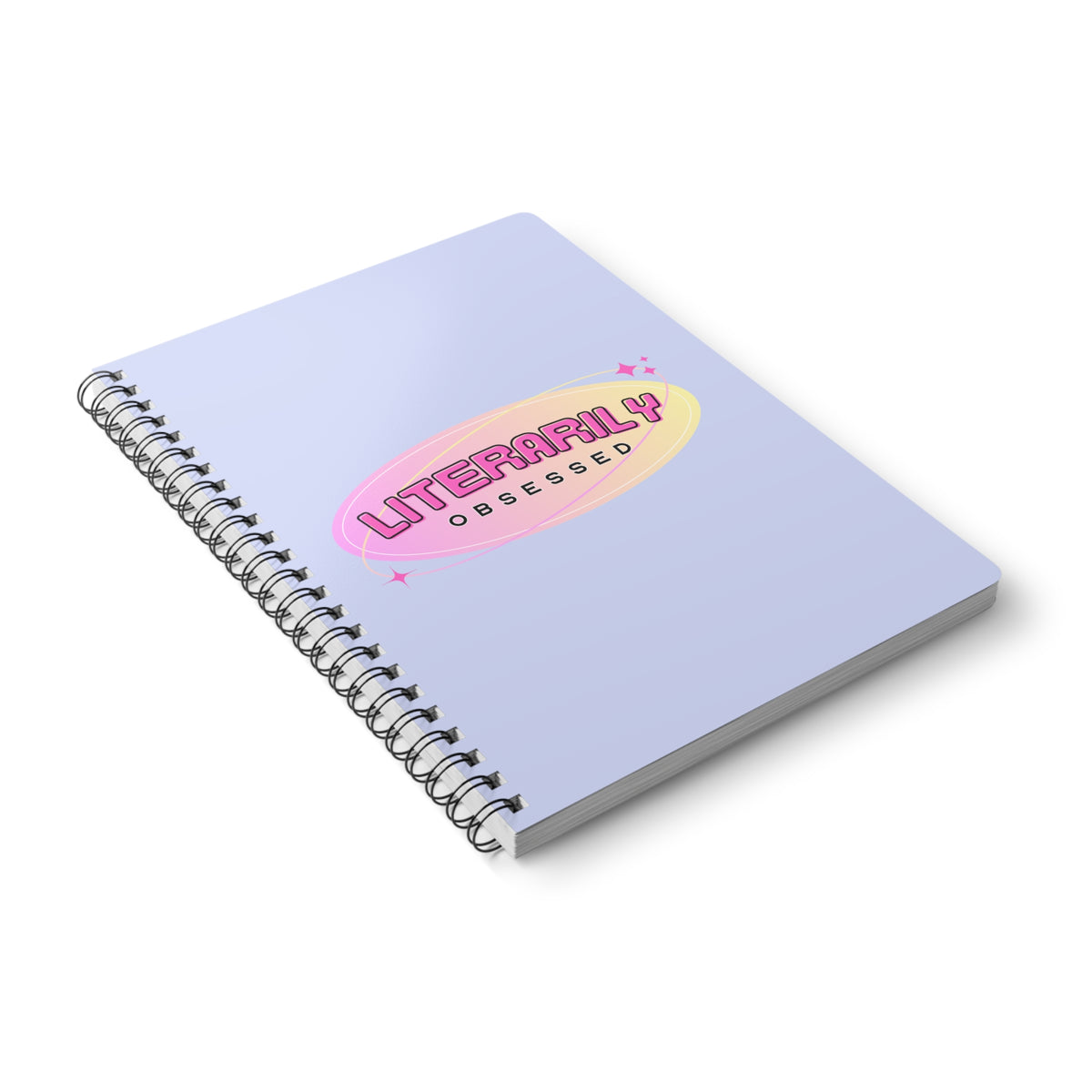 Literarily Obsessed Wirobound Softcover Notebook, A5
