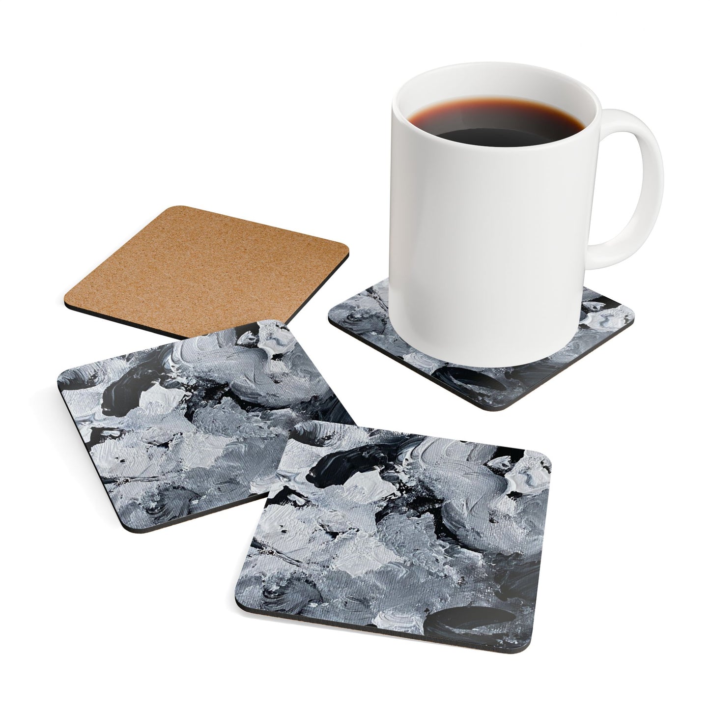 Onyx Moron Corkwood Coaster Set
