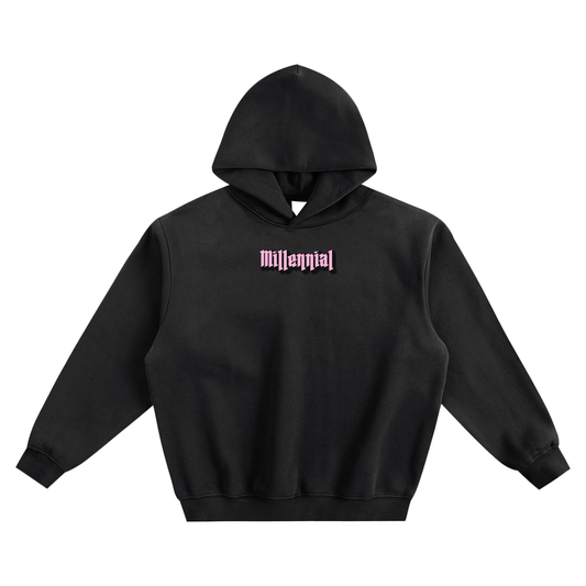 Millennial Fleeced Boxy Hoodie