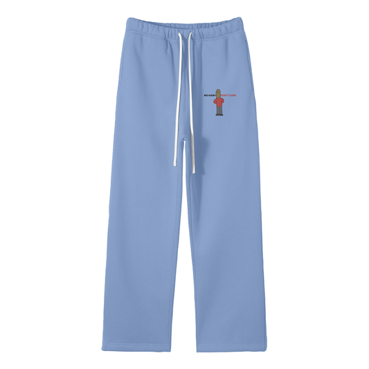 No Hair Don't Care Streetwear Fleece Straight Leg Pants