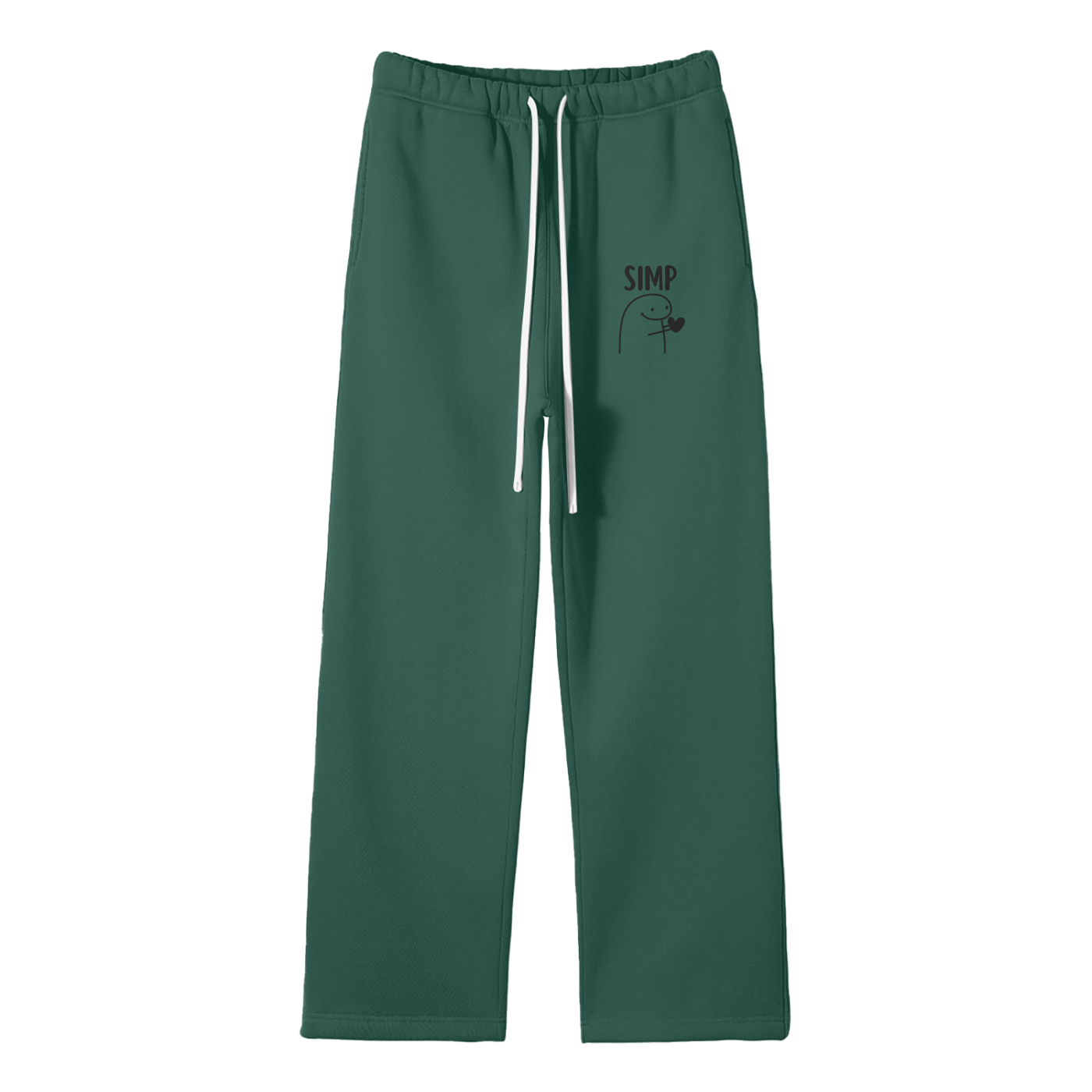 Simp Streetwear Fleece Straight Leg Pants