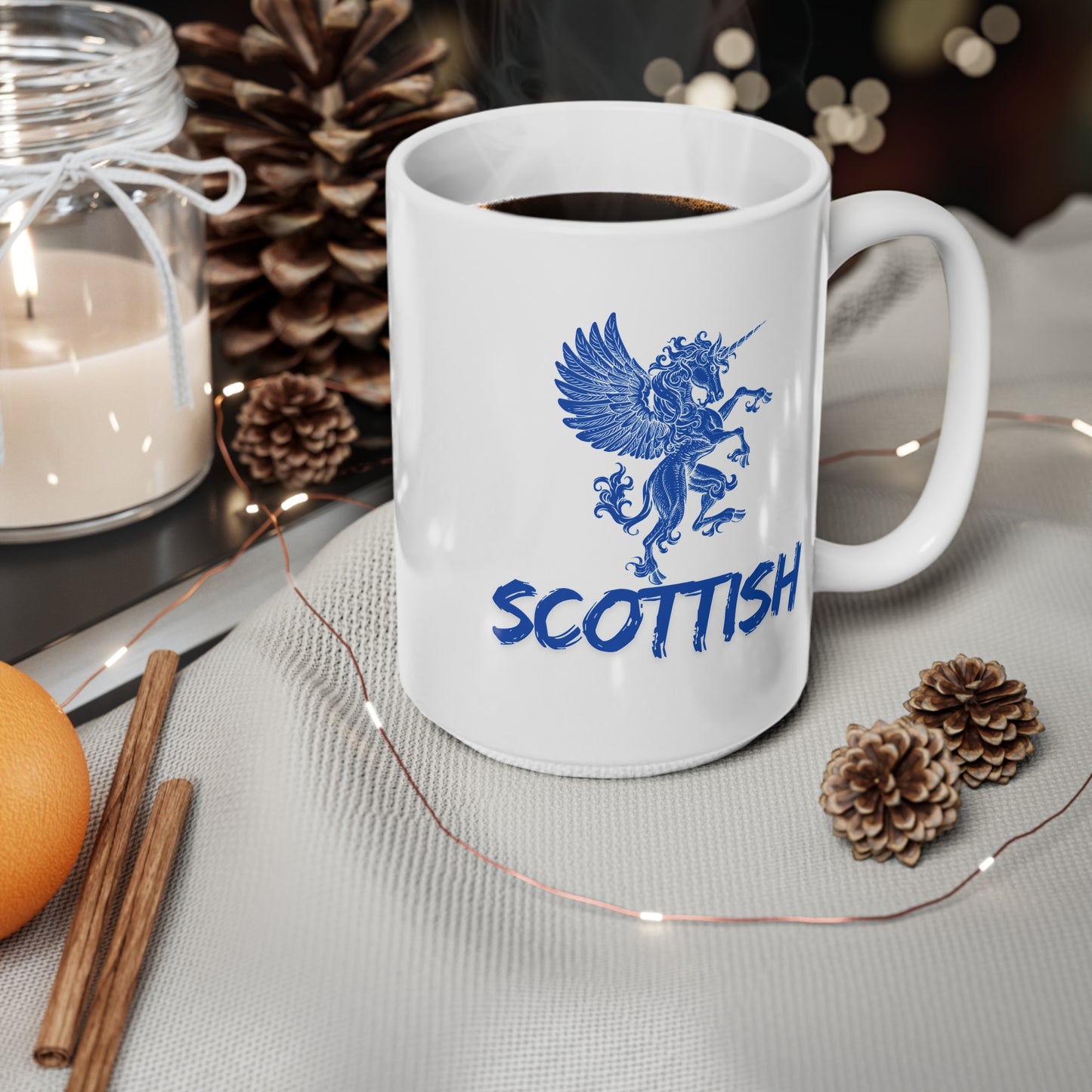 Scottish Ceramic Coffee Cup, 15oz