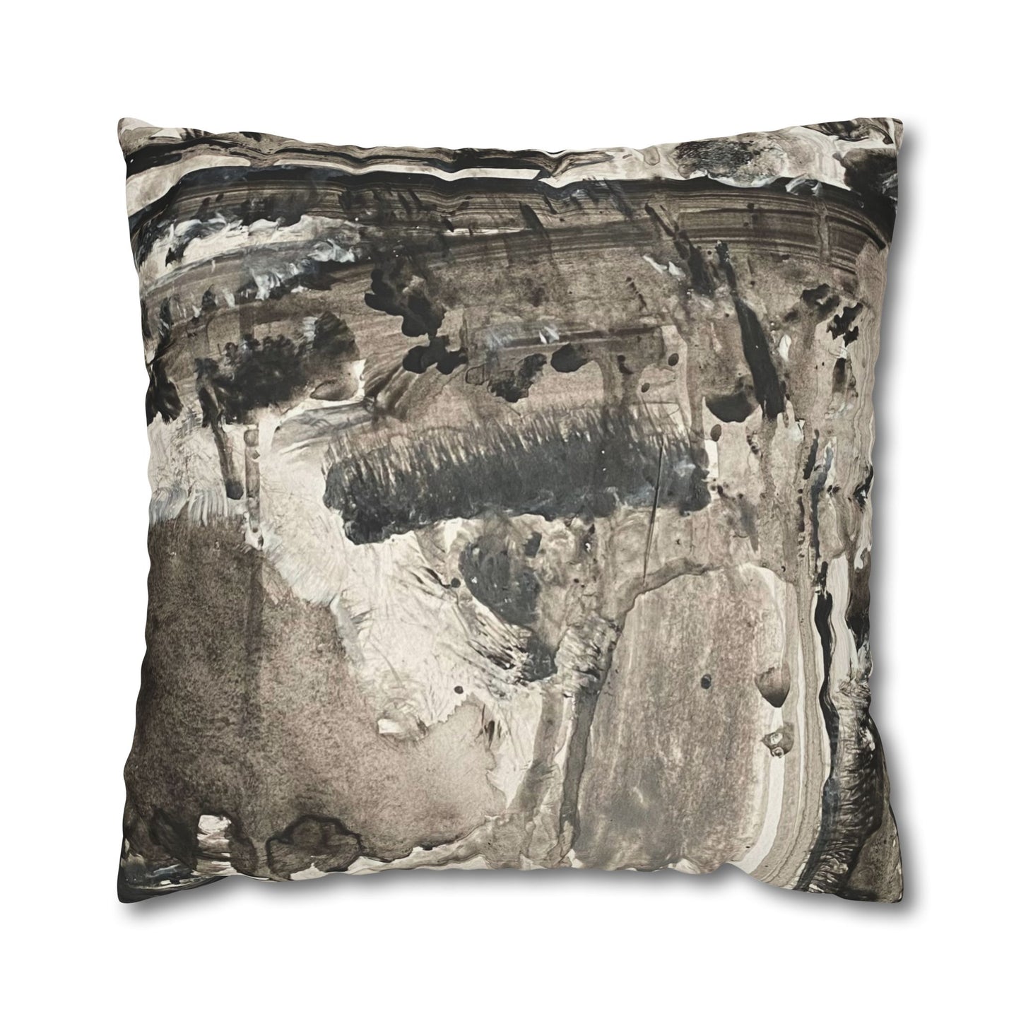 Anthropologie But It's Nana Square Poly Canvas Pillowcase