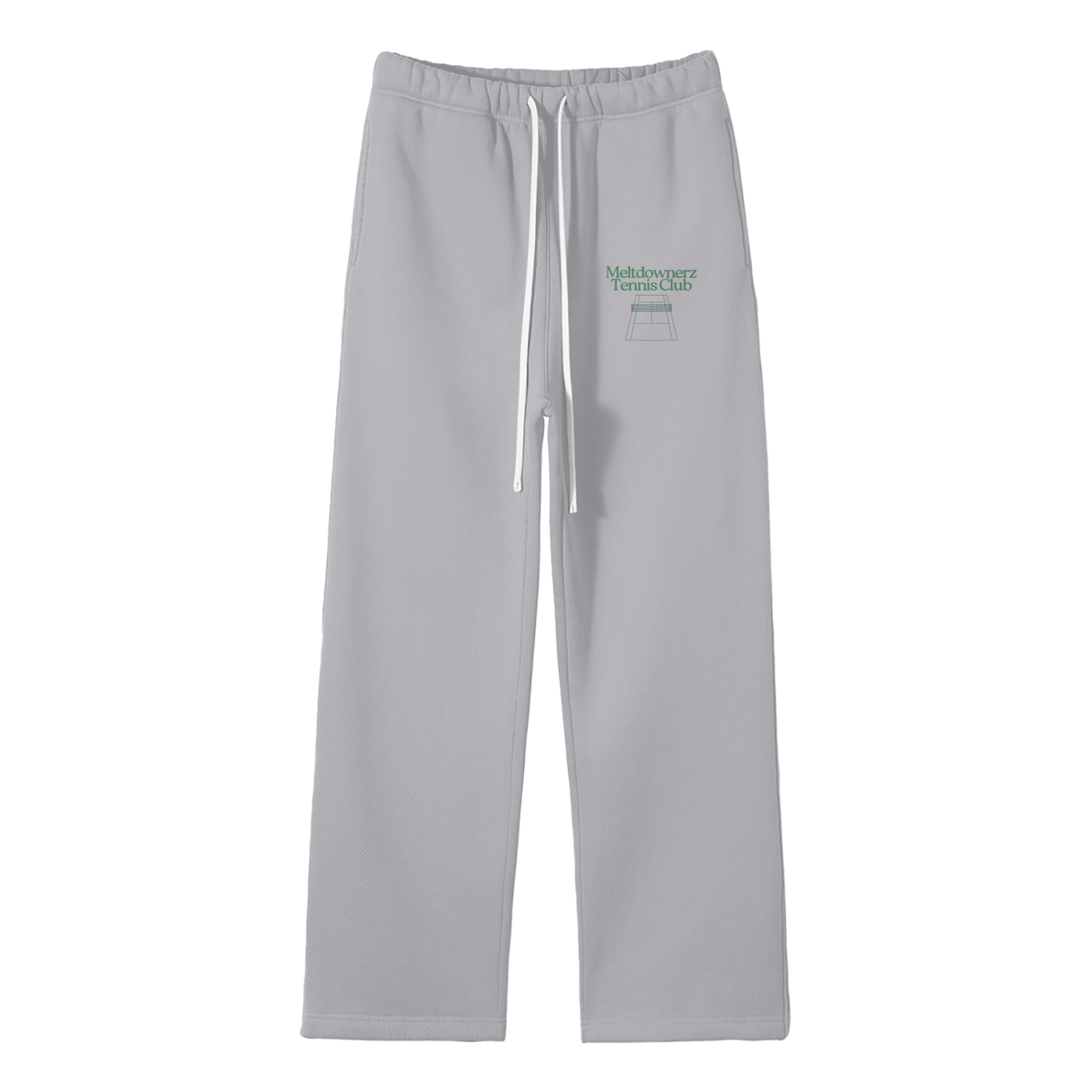 Meltdownerz Tennis Club Streetwear Fleece Straight Leg Pants