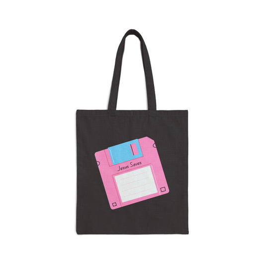 Jesus Saves Cotton Canvas Tote Bag