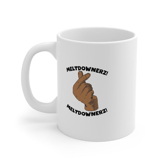 Meltdownerz Heart Curve 11oz White Mug