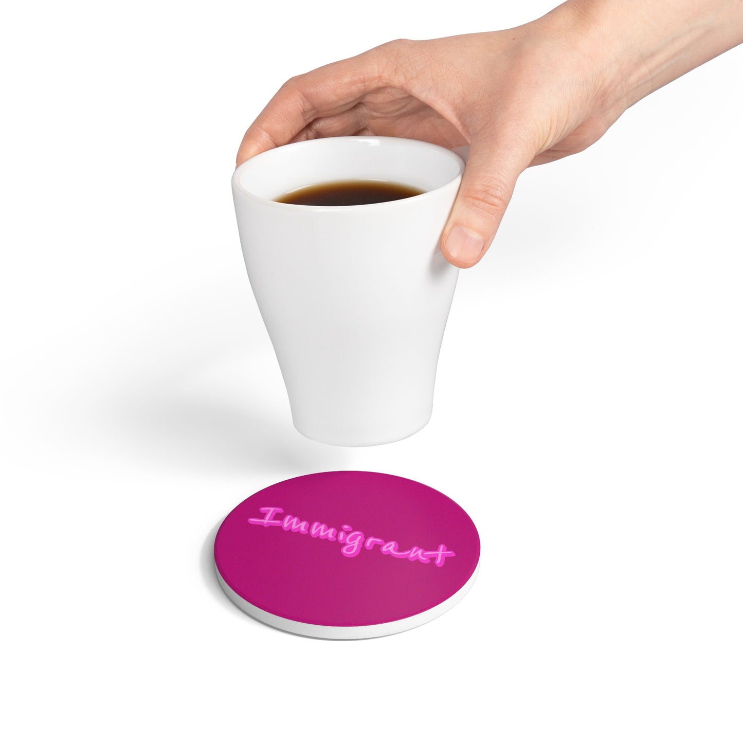 Immigrant Ceramic Coaster
