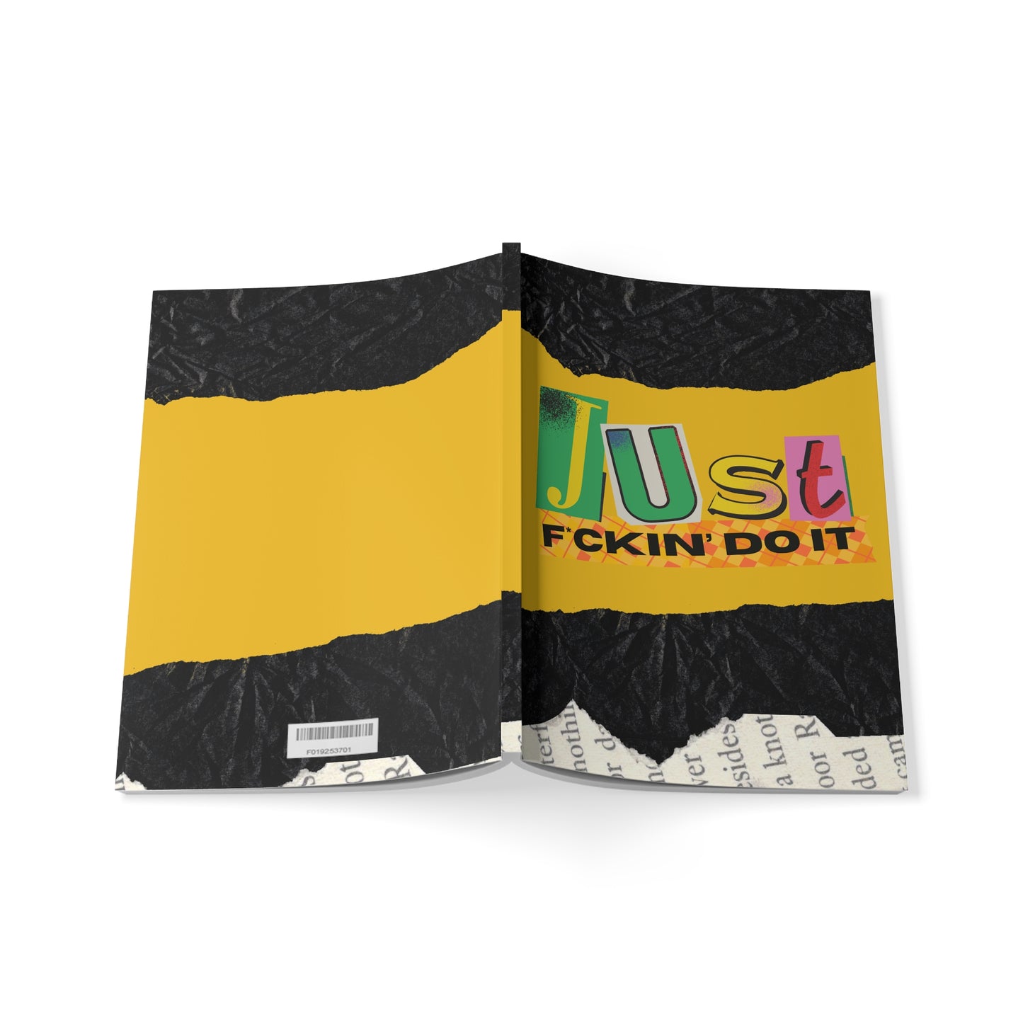 Just F*cking Do It (Scrap) Diary, Softcover Notebook, A5