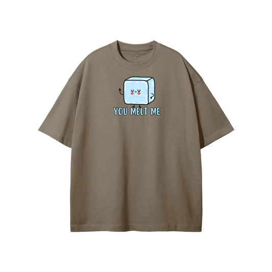 You Melt Me (Cube) Streetwear Heavyweight Loose Fit T-Shirt