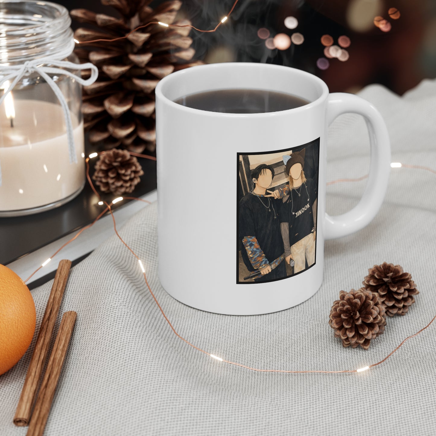 Jikook (Jimin & Jungkook) 11oz White Mug