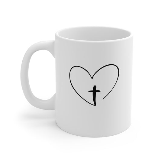 Cross Love White Mug