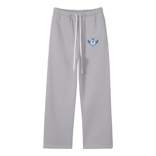 Meltdownerz United (Blue) Streetwear Fleece Straight Leg Pants