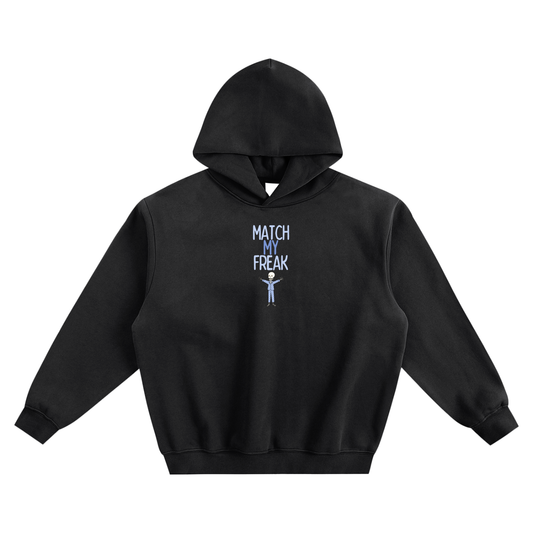 Match My Freak (Skeleton) Fleeced Boxy Hoodie