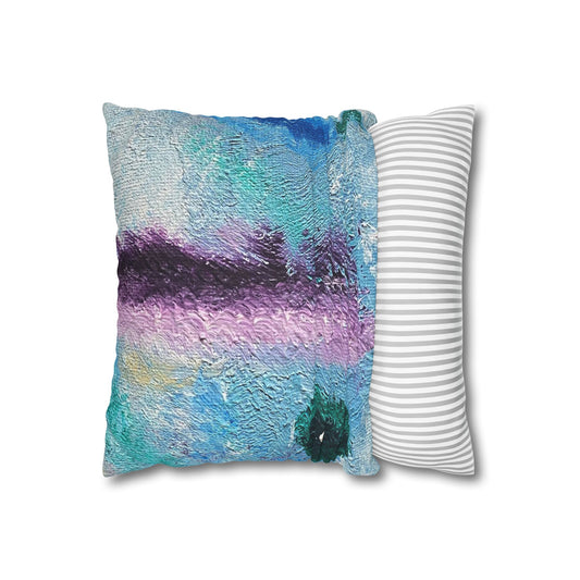 Petri Dish With An Accent Square Poly Canvas Pillowcase