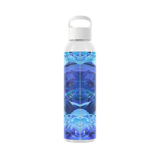 Waves Of Sapphire Sky Water Bottle