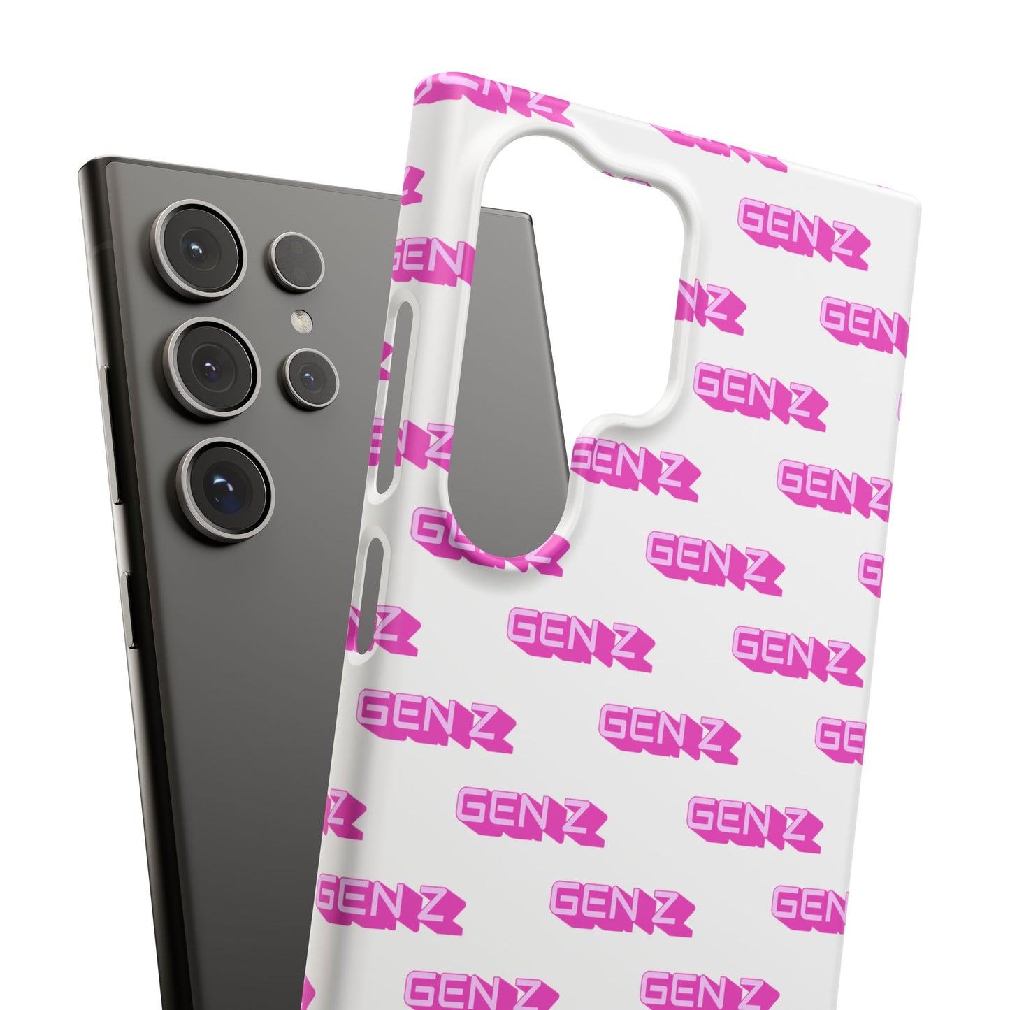 Gen Z Pink Snap Cases