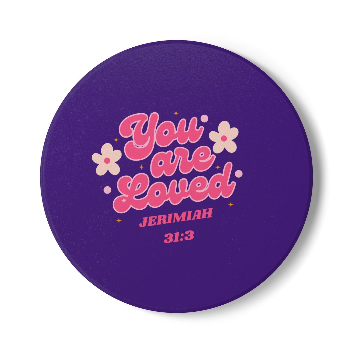 You Are Loved (1) Ceramic Coaster