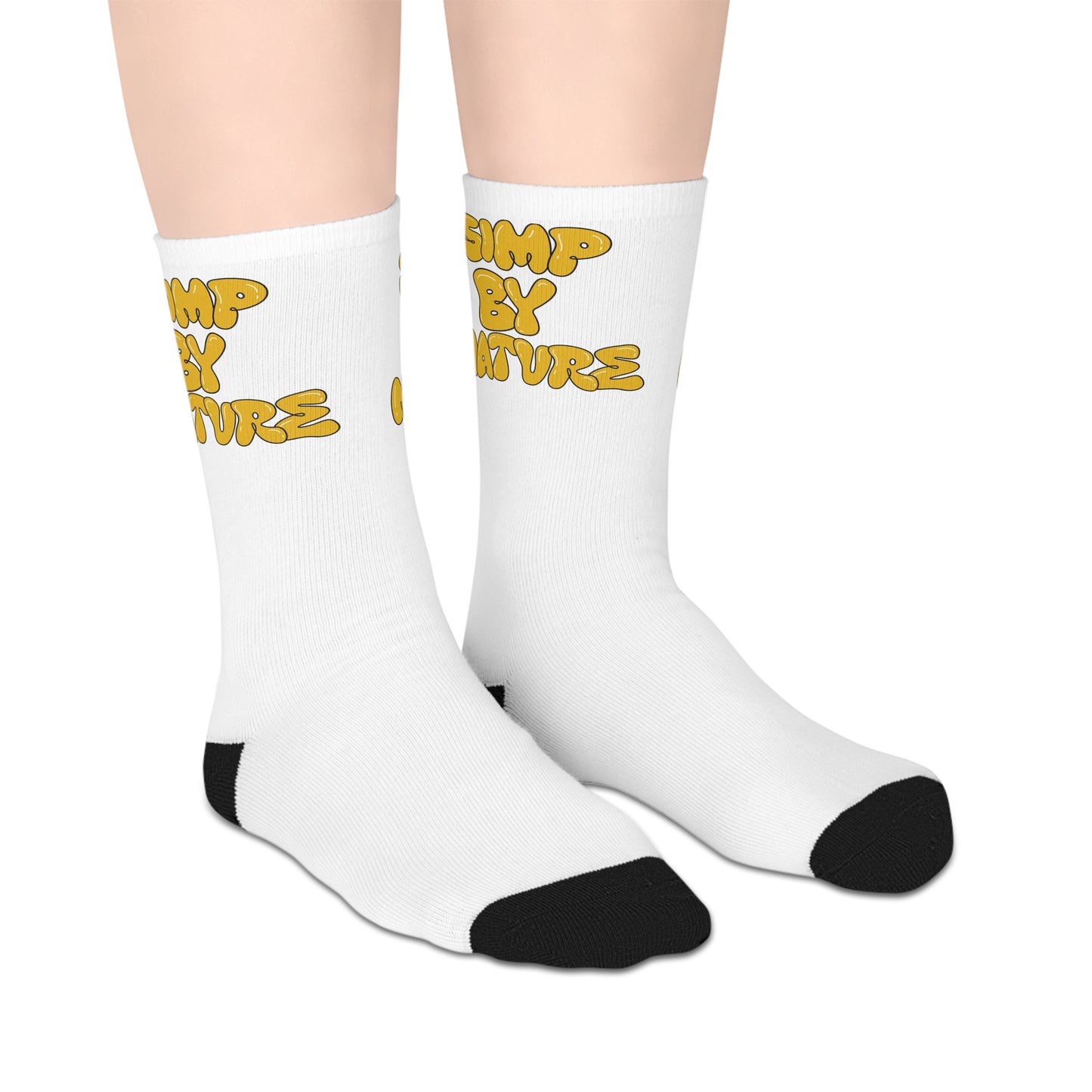 Simp By Nature Mid-length Socks (White)