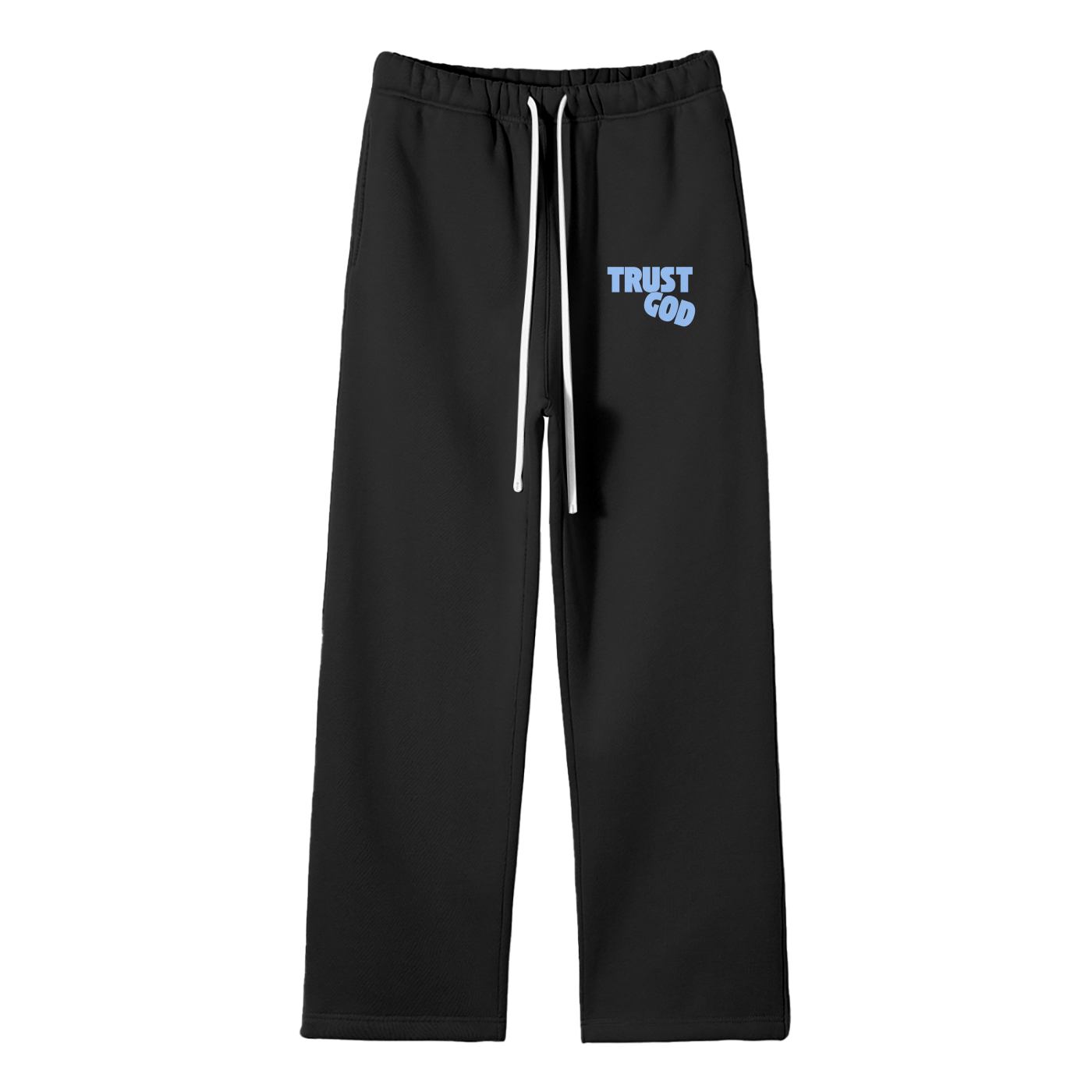 Trust God Streetwear Fleece Straight Leg Pants